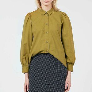 Des Petits Hauts Emanu Shirt Top Buttondown Tunic NWT S T1
